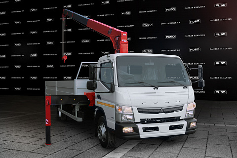 FUSO CANTER TF C КМУ (КРАН-МАНИПУЛЯТОР) И АЛЮМИНИЕВЫМ БОРТОМ 6,2Х2,55Х0,6
